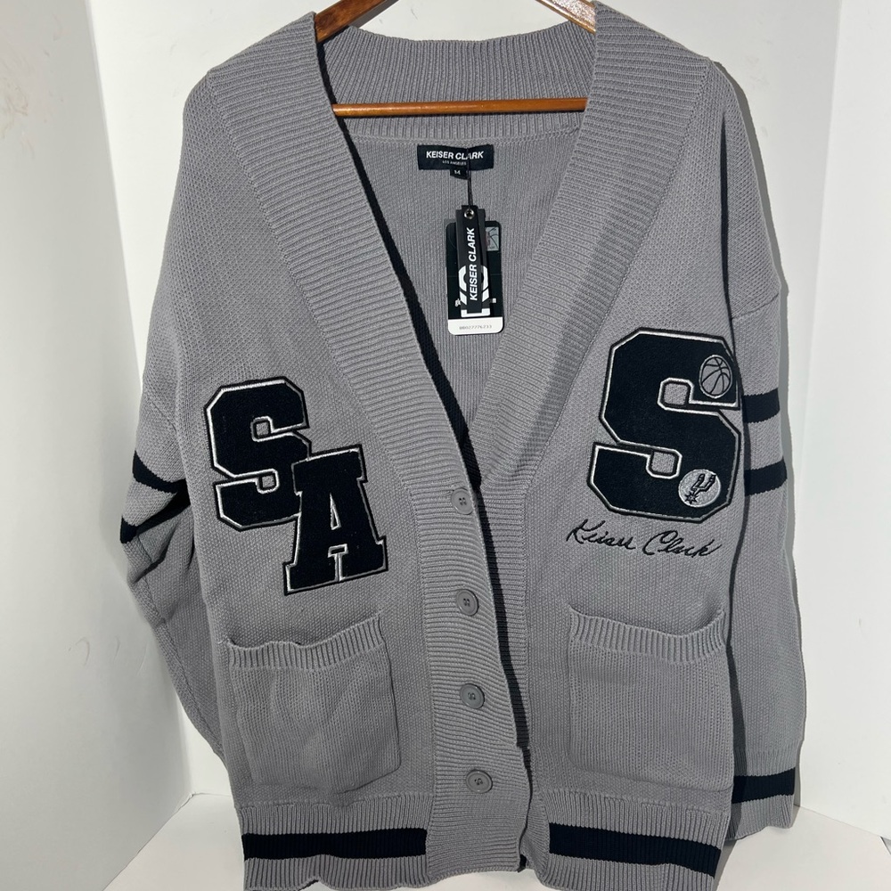 Keiser Clark San Antonio Spurs cardigan sweater and short set